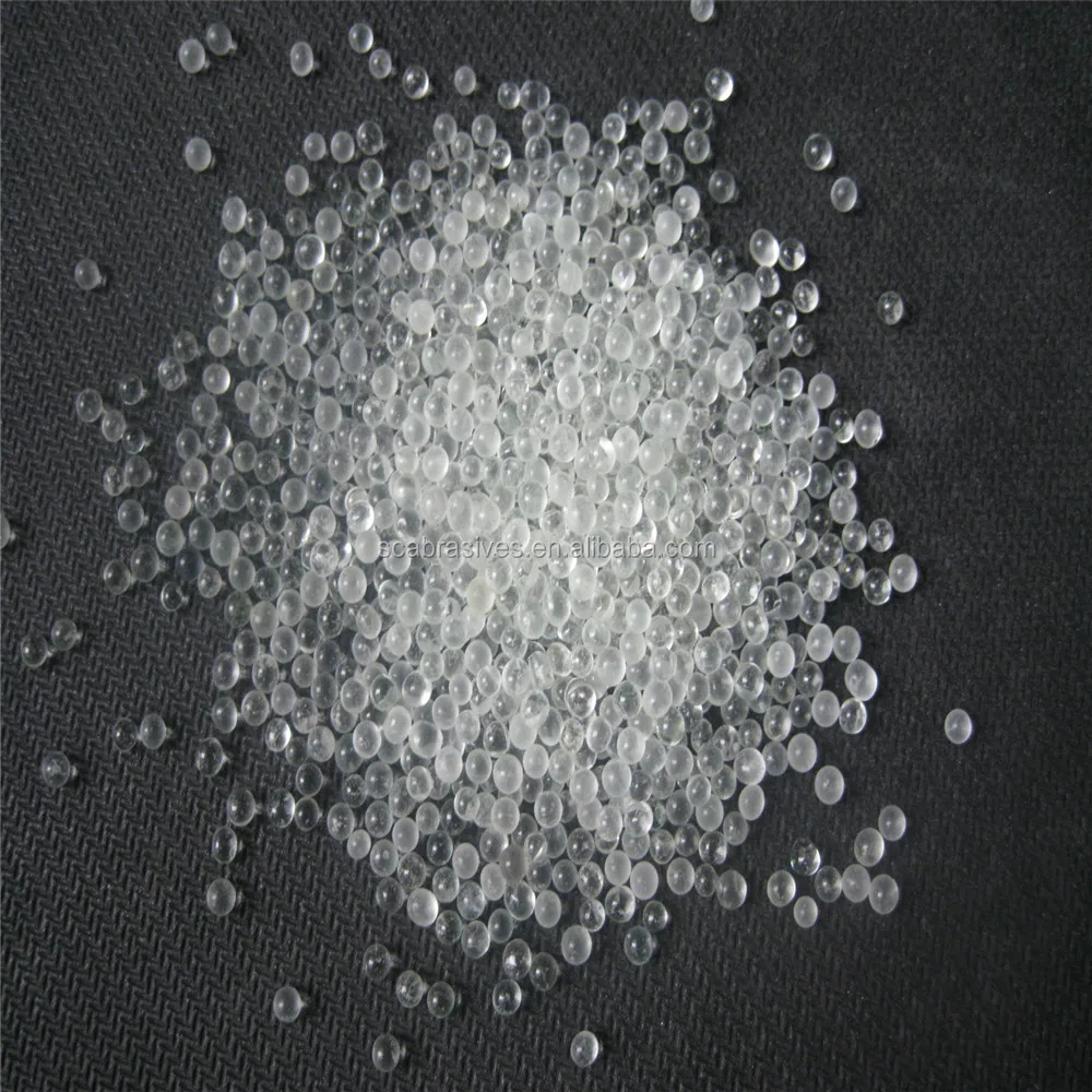 Abrasive media micro glass beads for sandblasting road marking