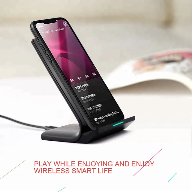 2019 Amazon Hot Selling Fast QI Wireless Charger for iPhone 11 for iPhone XS Max XR 8/8plus for Samsung S8 S9 S10 Plus