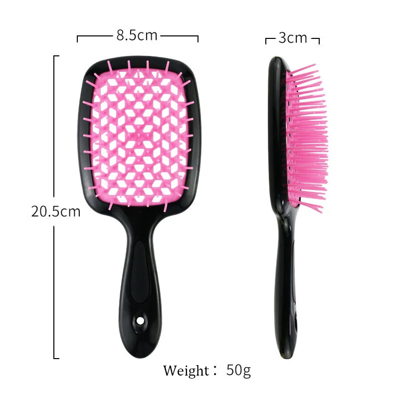 New Arrived Detangling Curly Hair Brush Hollow Scalp Massager Hair