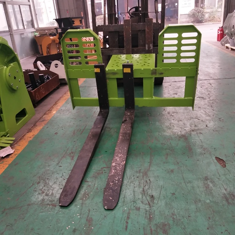 High Quality Pallet Fork For Backhoe Excavator With Replaceable Adapter