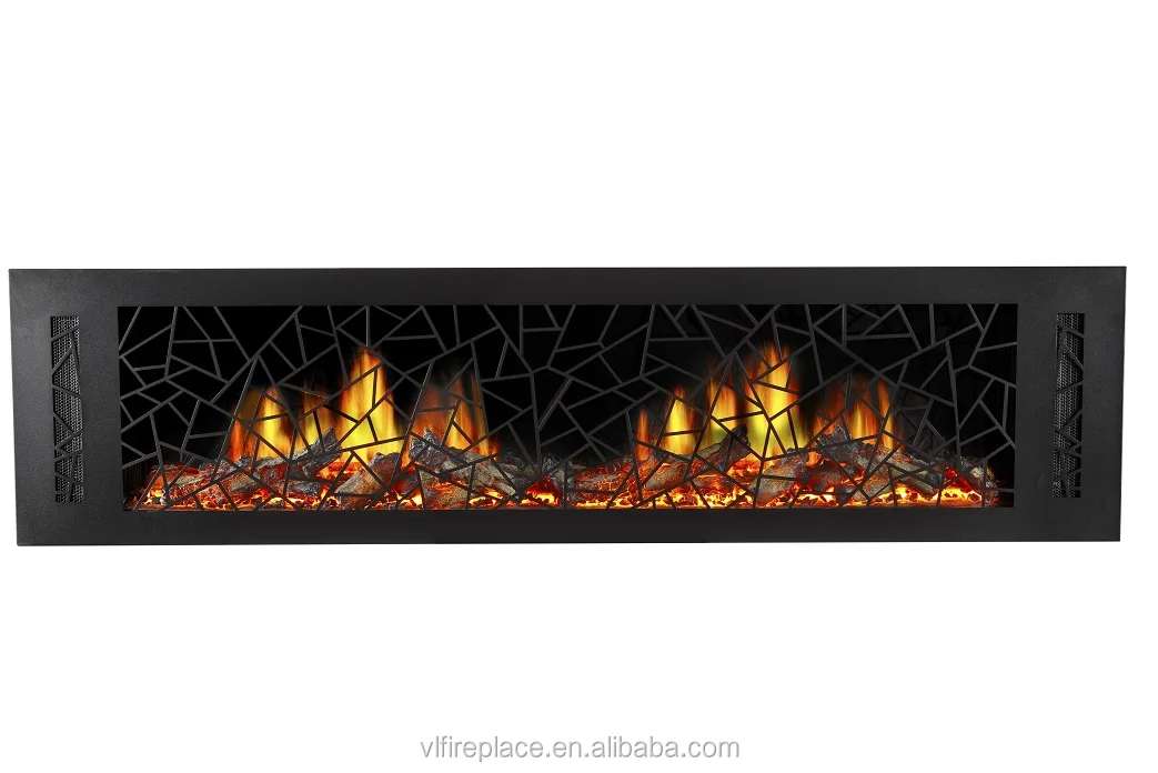 64 wall mounted fireplace.