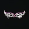 Two Holes Cubic Zirconia CZ Micro Pave Charm Angel Wing Charms Jewelry Connector For Jewelry Making