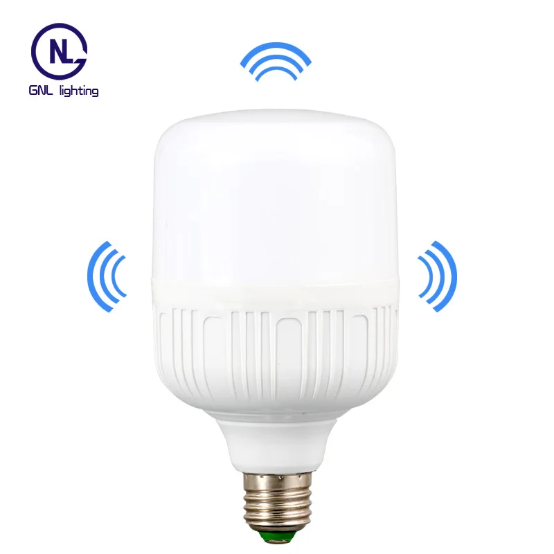 GNL High quality E27 day night corridor microwave radar induction lamp human motion sensor led light white bulb