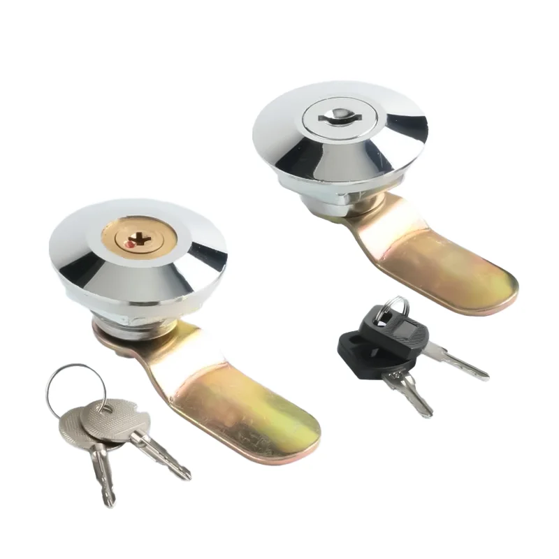 MS401 Cabinet Lock Cross Copper Core Tongue Lock Waterproof Cover Power Distribution Box Door Lock Aluminum Profiles details