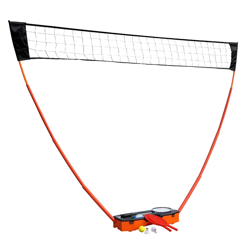 Popular Outdoor Indoor Easy Set 3 In 1 Portable Badminton Net Set