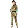 2019 autumn hot women's printing fashion casual sports suit two-piece