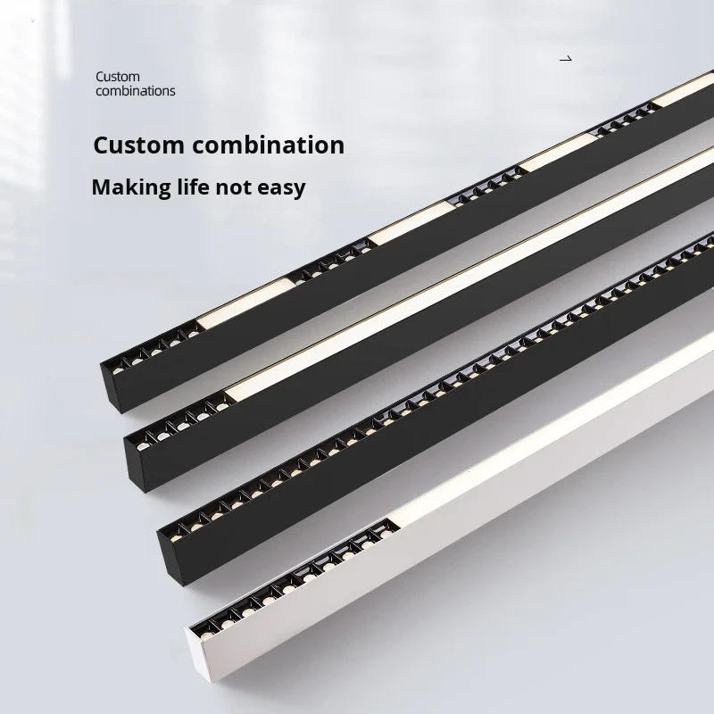product grid pendant light strip eye protection aluminum alloy 6000k ra90 1200mm office lighting minimalist design-7
