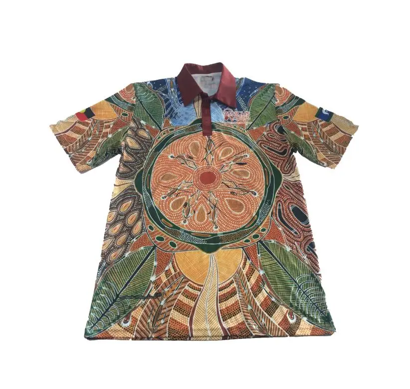 Sublimated Aboriginal T Shirts Clothing Designs Indigenous Art Polo ...