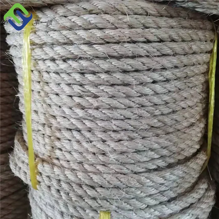Marine Sisal Rope 3 Strand 20mm 22mm*200m Hemp Rope For Ship Pilot
