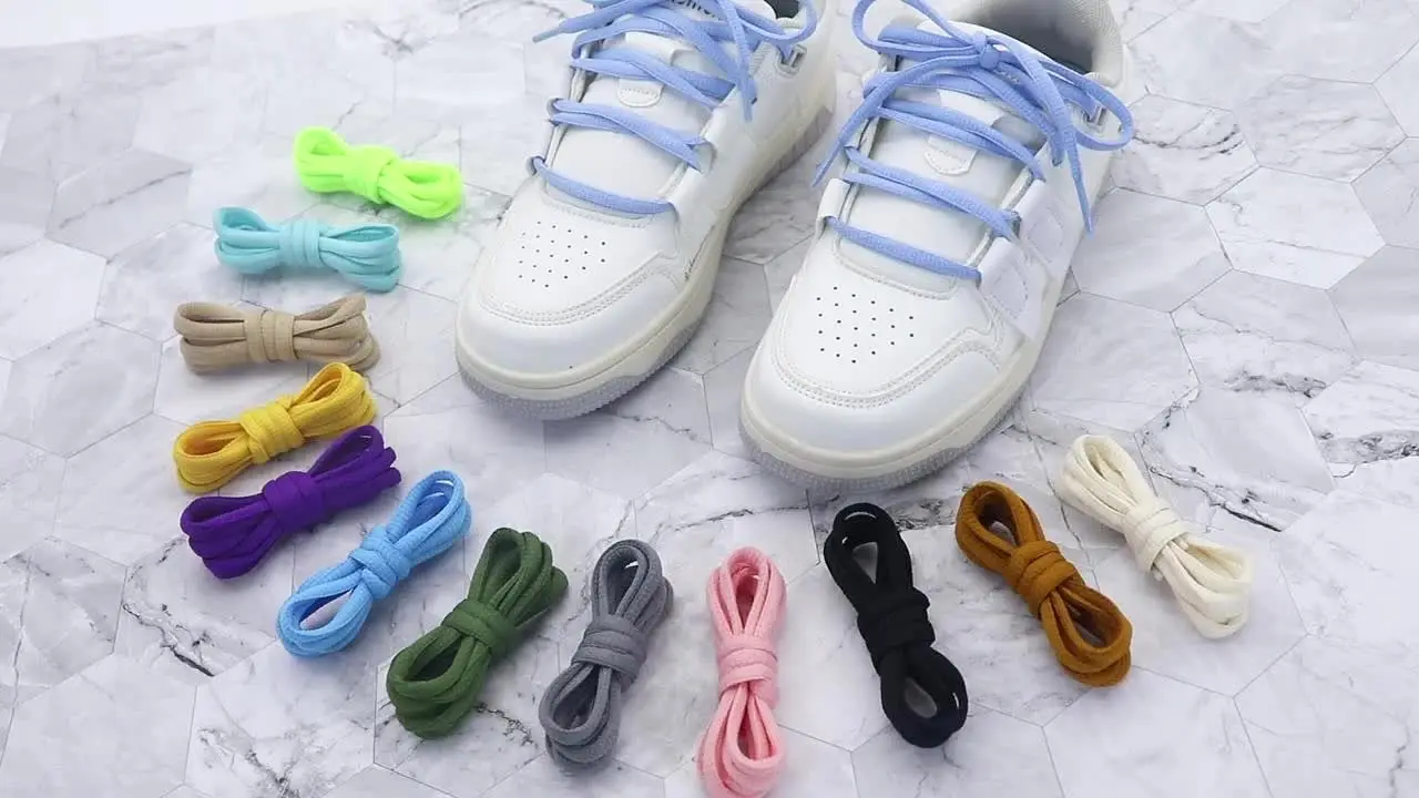 Coolstring 6mm Oval Ropes Cords Polyester Shoelaces Half Round