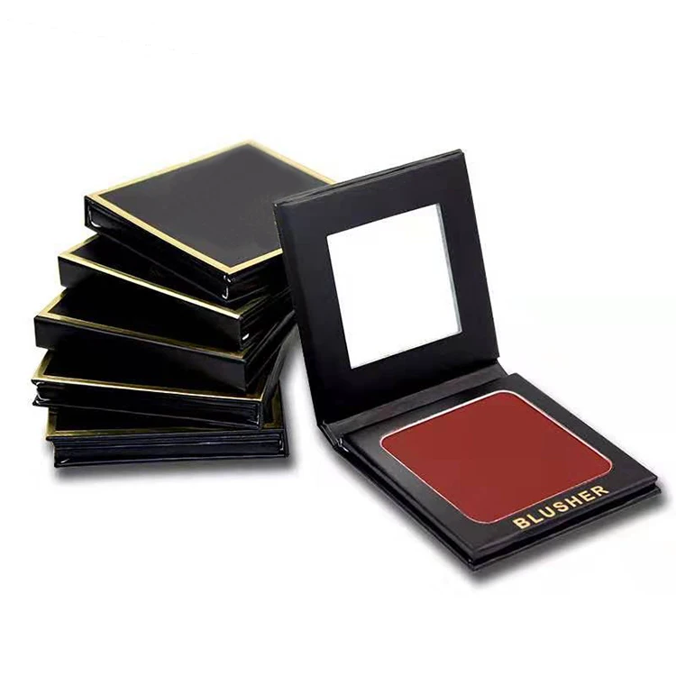 
Cosmetic Mirrored Black Blusher and Eye Palette Powder Private Label 