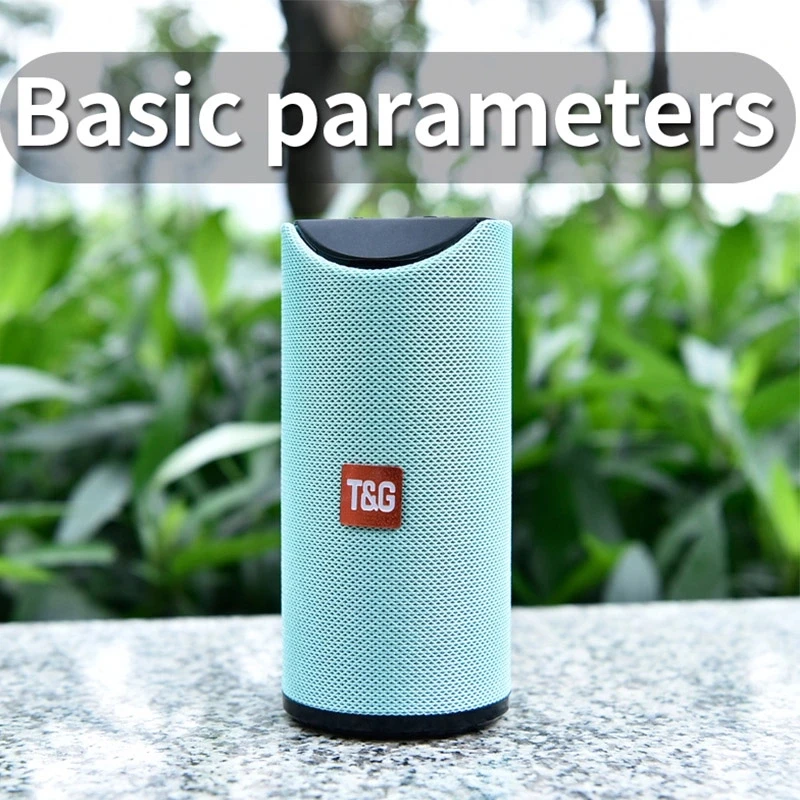 New Fabric Tg113 Outdoor Speaker Waterproof Portable Wireless Column