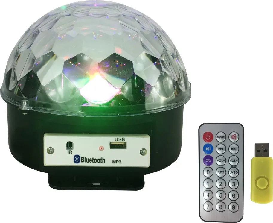 2x Mini USB Disco Party DJ LED Bühneneffekt Licht Lampe Laser Crystal Magic Ball 