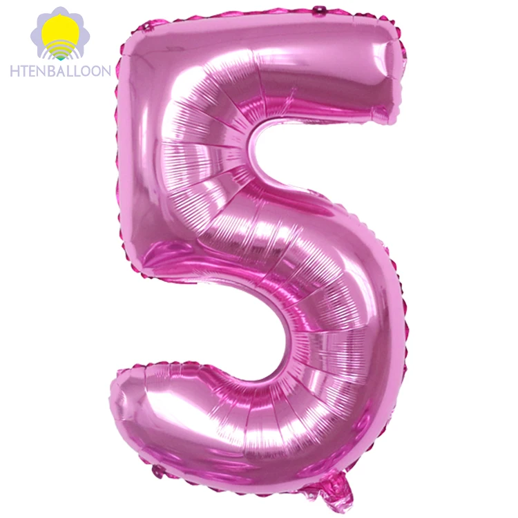 number foil balloon