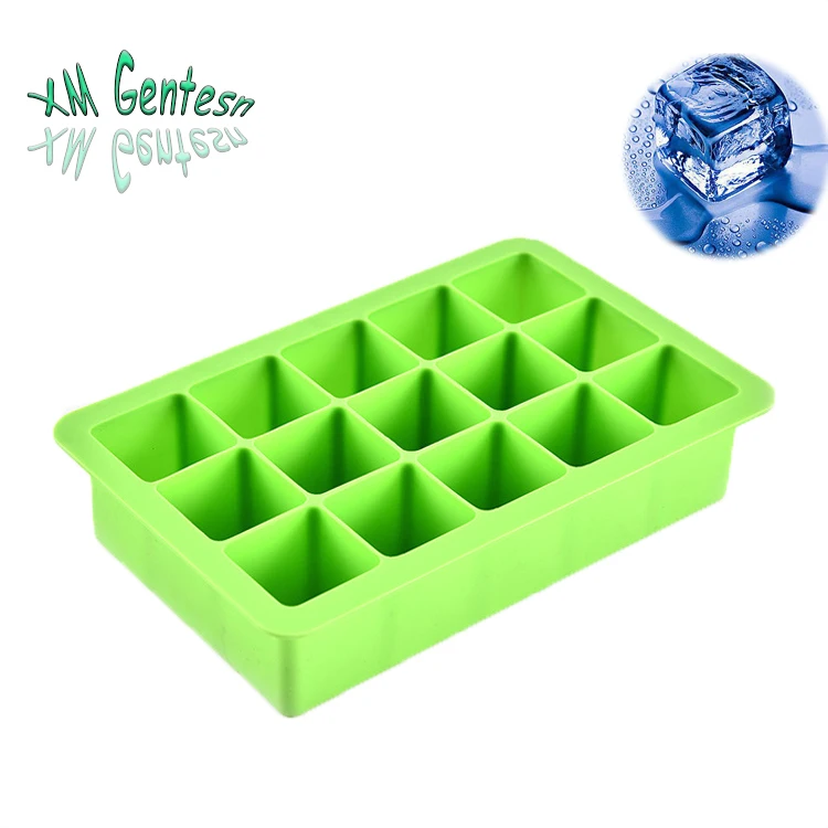 New Creative Oem Flexible Silicone Ice Cube Mold Trays With Lid Custom Logo Buy