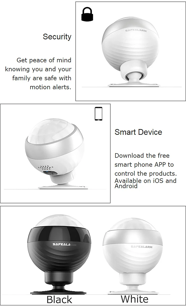 Smart Home Security WiFi/Zigbee Wireless Iot PIR Movement Motion Sensor Price for Anti-theft