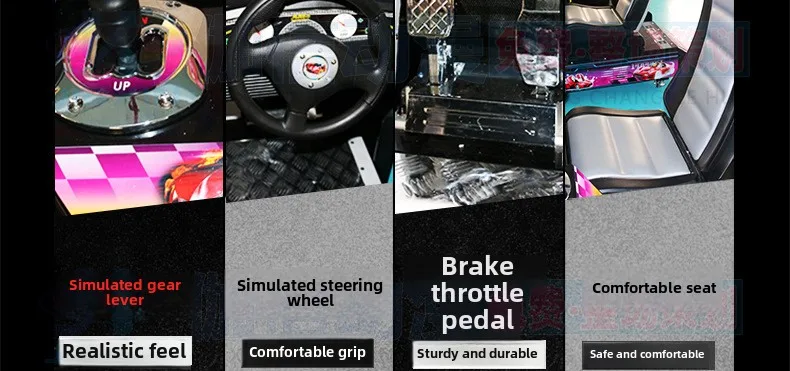 Large Two-Player Arcade Racing Video Game Console Coin-Operated Entertainment Machine with Travel Car Equipment Adult Targeted