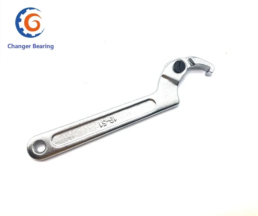 C Hook Spanner Wrench Collet Chuck for 38-42mm Round Nut