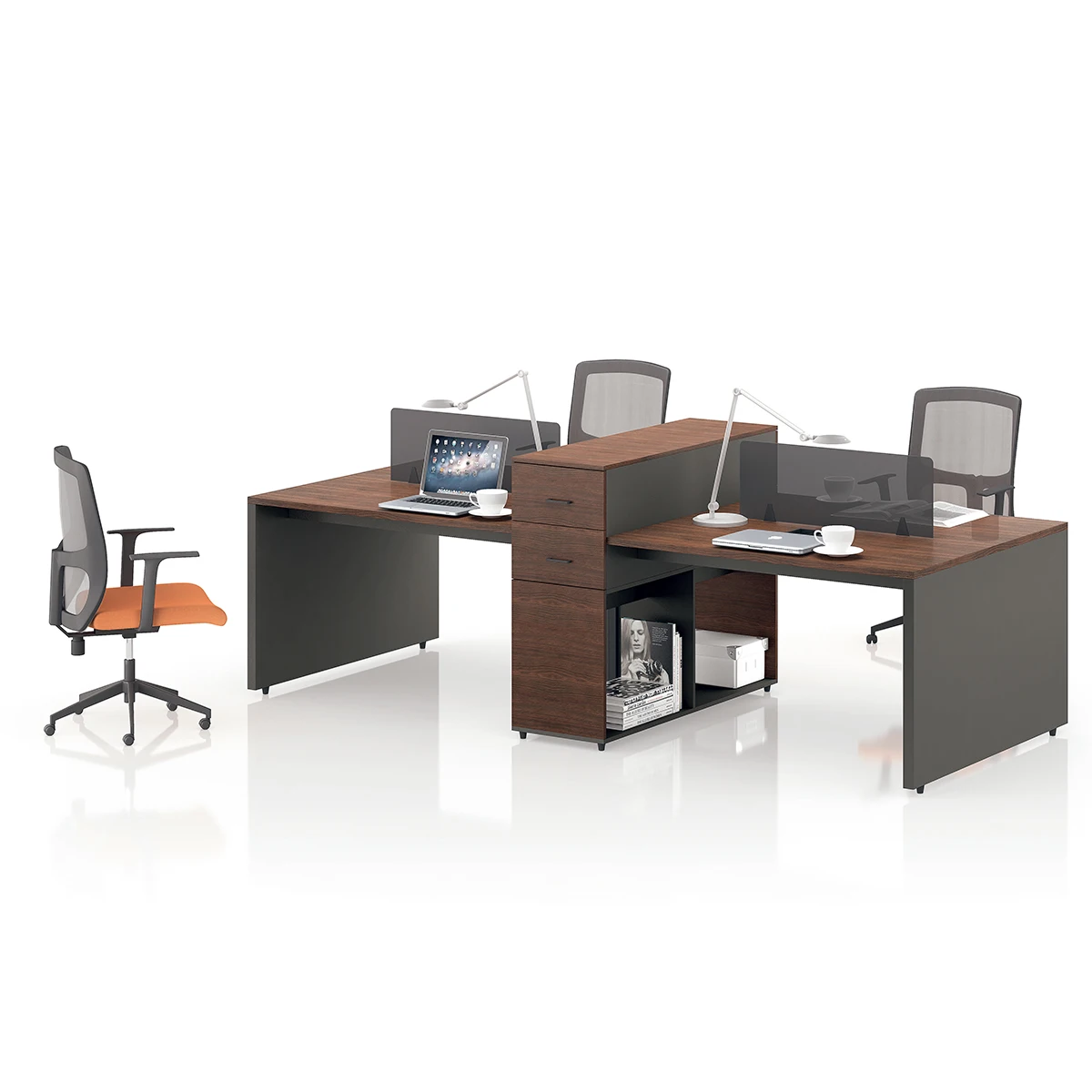 High Standard Modern Curved Office Desk Partition Office