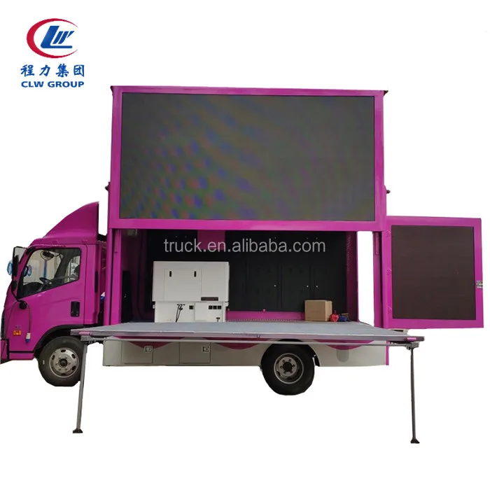 Foton LED Display Outdoor Mobile Car LED Screen Truck LED Mobile Advertisement Truck for sale