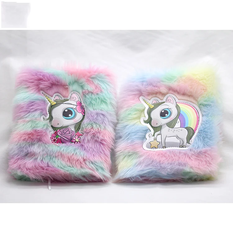 China Suppliers Eco-friendly A5 Custom Cover Shape Design Fluffy Plush Notebook