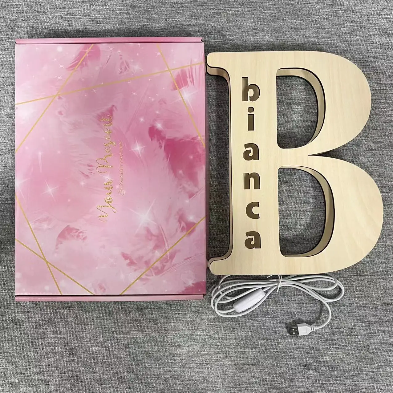 Letter lamp+Color box