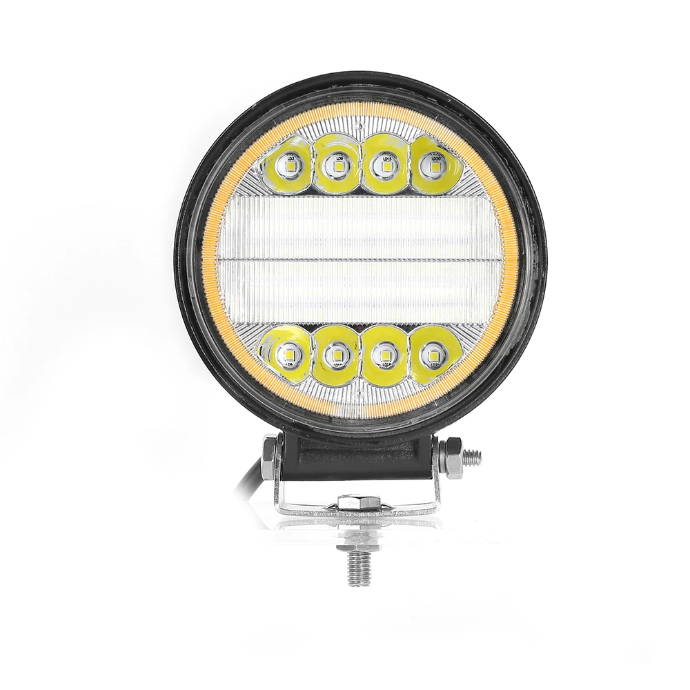 2020 Vehicle Led Best-selling 51W floodlight round LED work light 12V 24V 7 inch work light spotlight 4X4 truck off road