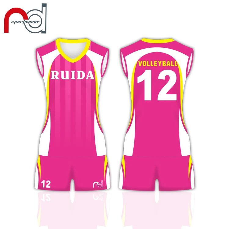 High Quality Custom Design Women Volleyball Jersey Sublimated Pro