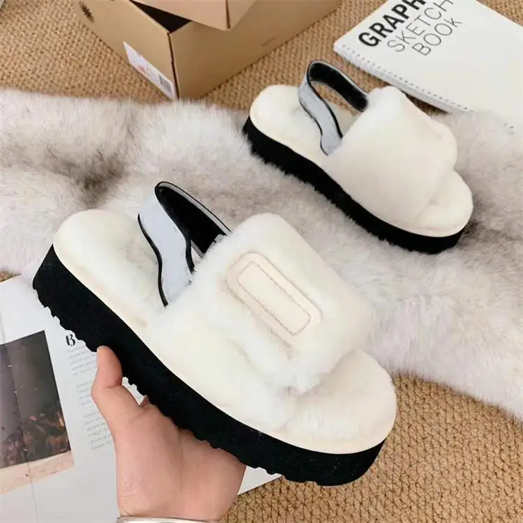 
uggh slides for women uggh slippers kids custom fox fur slides womens fur slippers fur slides 