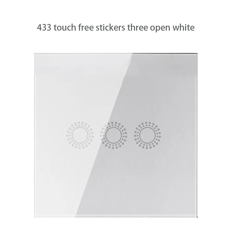 EU and UK Standard Zigbee RF 1/2/3 Gang Touch Panel Switch APP mobile phone remote control wireless remote control Smart Switch - ANKUX.COM