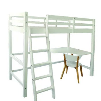 loft bunk bed with desk and storage