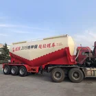 新デザイン 45cbm 3 車軸パウダートラックフライアッシュ bulker キャリアバルクセメント半トレーラー販売のため