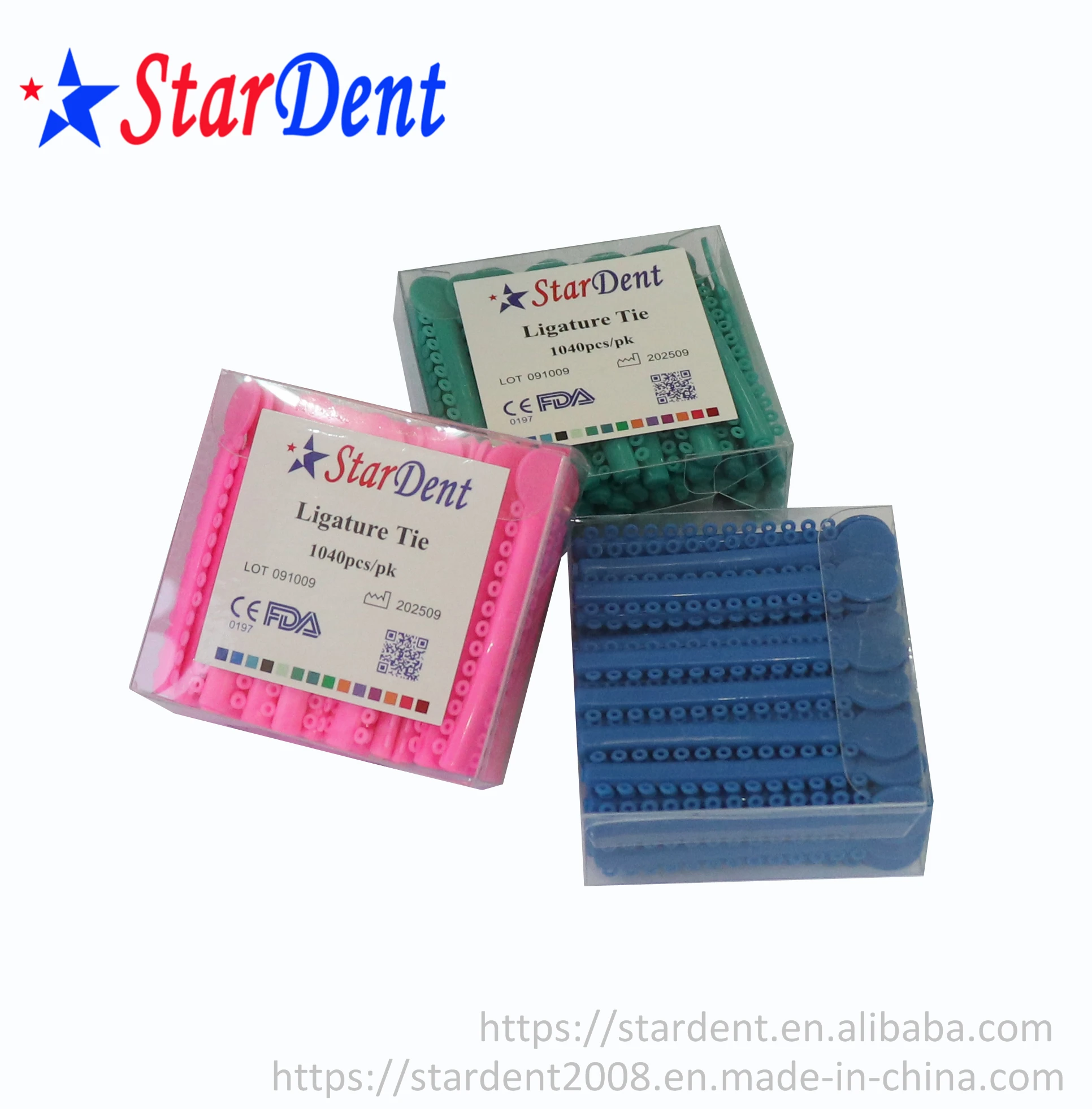 Dental Orthodontics Elastic Elastomeric Ligature Ties/dental Ligating