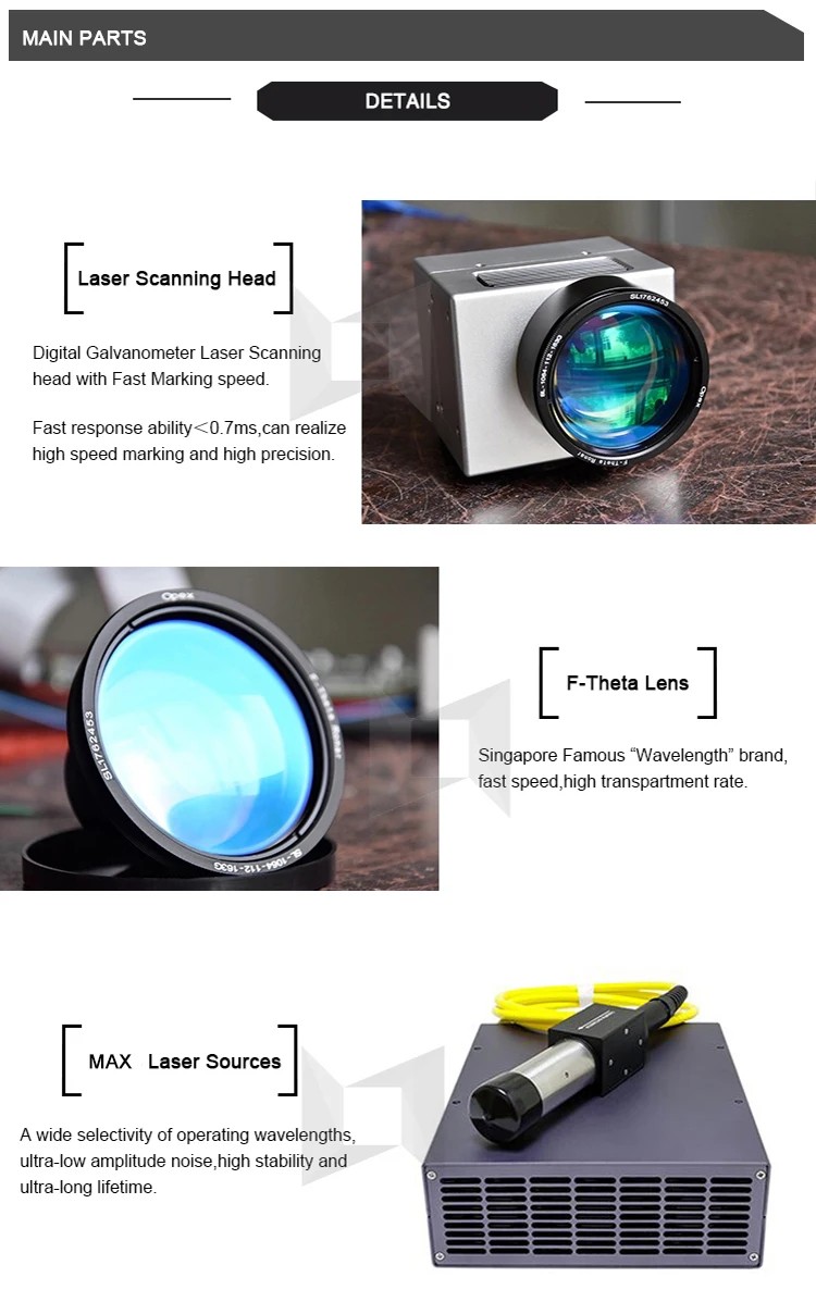 20w 30w 50w mini small 3d color portable mopa fibre laser raycus metal fiber laser marking machine