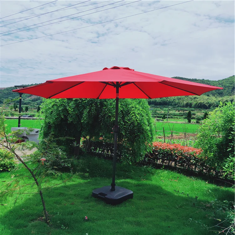 Parasol Steel Frame Garden Waterproof Polyester Patio Outdoor Umbrella
