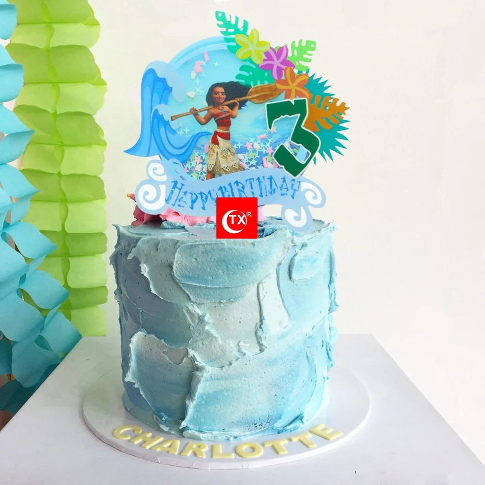 Tx Moana Theme Tropical Birthday Baby Moana Baby 1st Birthday Luau Acrylic Cake Topper For Party Decorations Supplier Buy Ins Style Birthday Cake Topper Acrylic Cake Topper Happy Birthday Cake Topper Product On