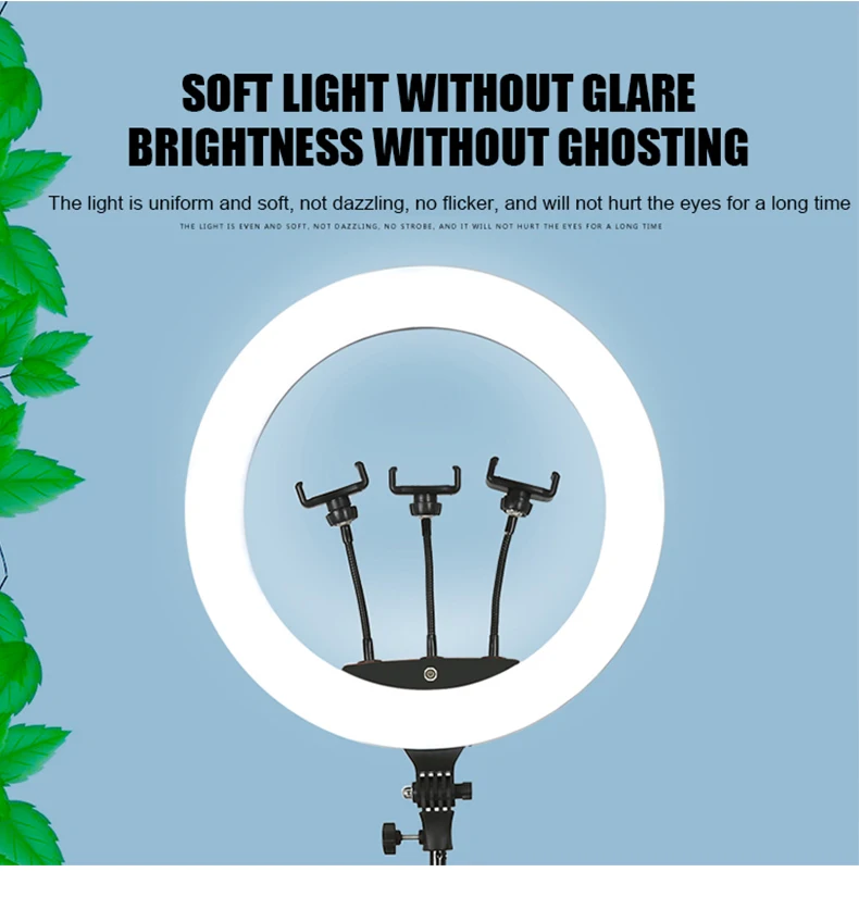 18 Inch LED Make Up Ring Fill Light Dimmable Led Selfie Ring Fill Light With Tripod Stand Ringlight