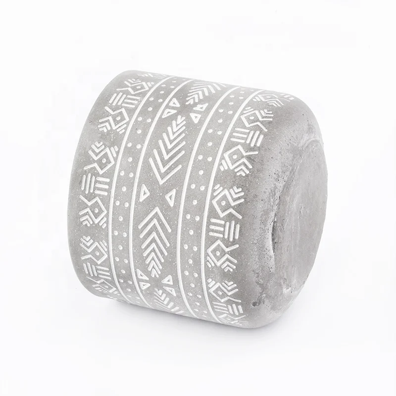 Supply round concrete candle holders handmade home decorative
