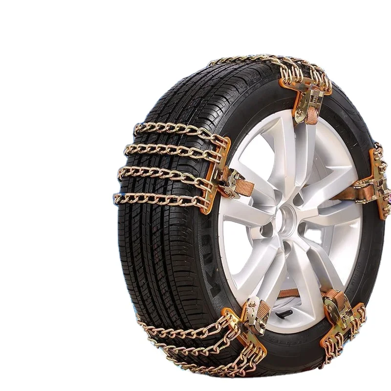 Tire Chains for Suvs Cars Snow,Mud,Sand,Applicable Tire Width 6.5-8.5in/165-215mm Family Automobiles,Heavy Trucks with Update Adjustable Lock for Ice EASE2U E Snow Chains Sedan 
