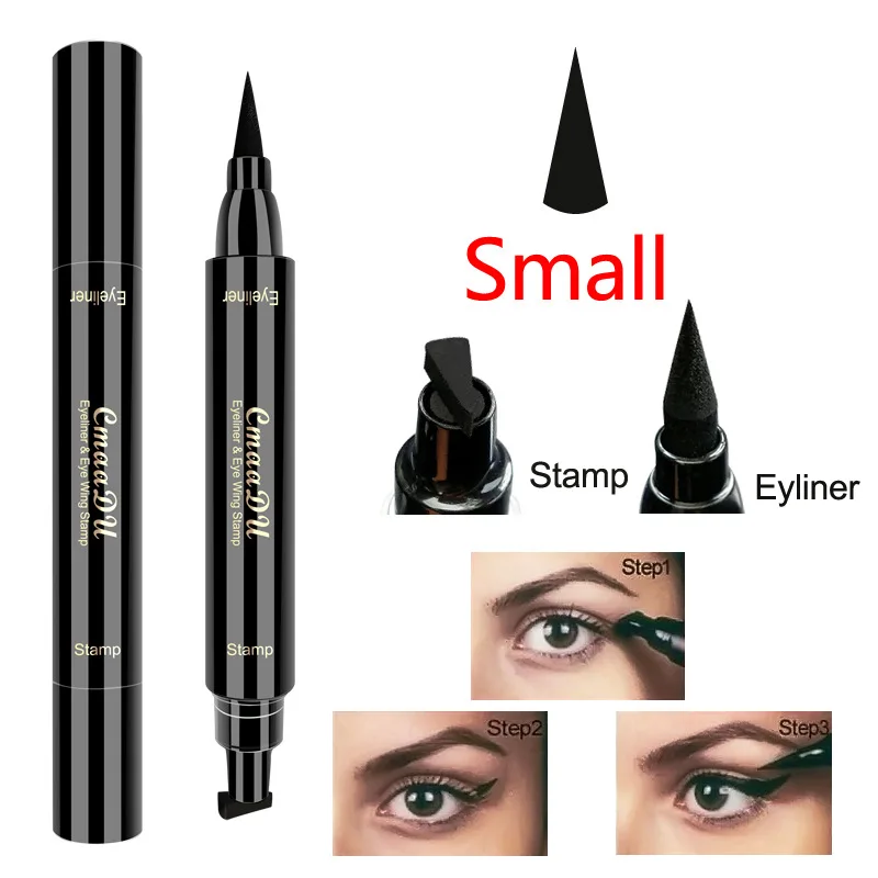 Cmaadu Double Ended Eyeliner Wing Stamp Waterproof Long Lasting Liquid Eye Liner Stamp Seal 