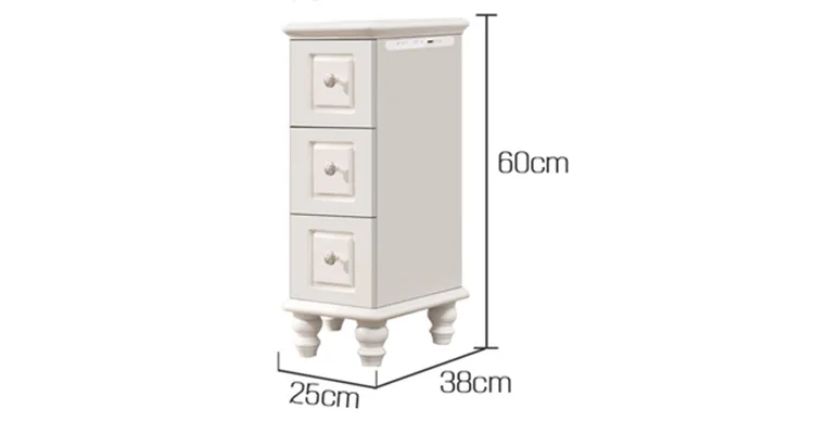 Popular Solid Wood Bedside Table Bedroom Cabinets Customized Size