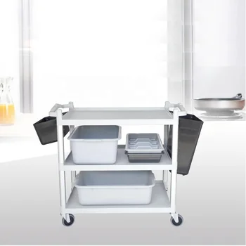 3-tier Clean Cart Room Clean Service Trolley Tableware Trolley For ...