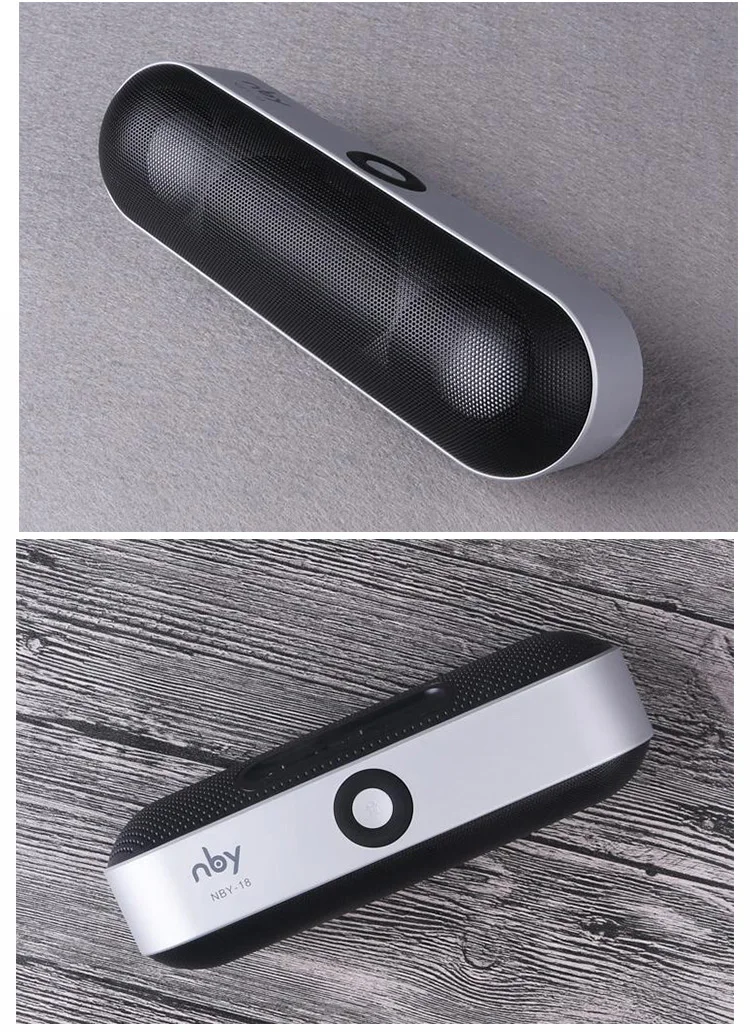 Fast delivery high quality sound nby-18 blue tooth speaker with wireless microphone - ANKUX.COM