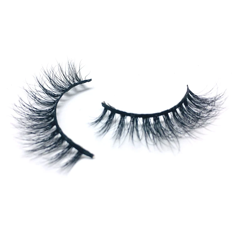 Natural False Eyelash 3D Hand-made Private Label Mink Eyelashes 3D Silk Lashes