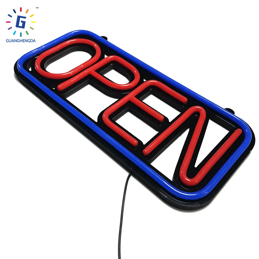 Plastic Manufacturer Wholesale Waterproof Led Custom Open Neon Light Sign Made In China