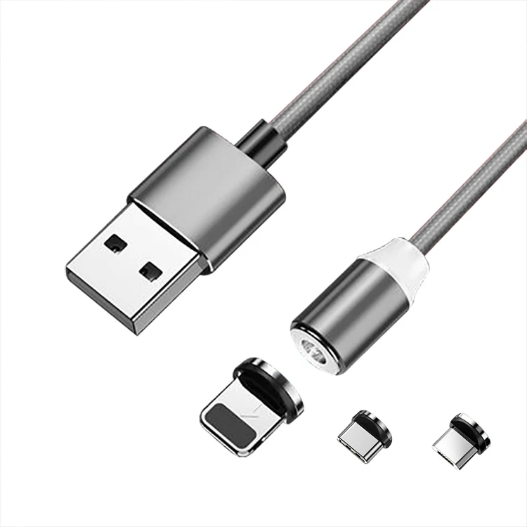 3 in 1 Usb Magnetic Braided Usb Data Magnetic Charging Cable - ANKUX.COM