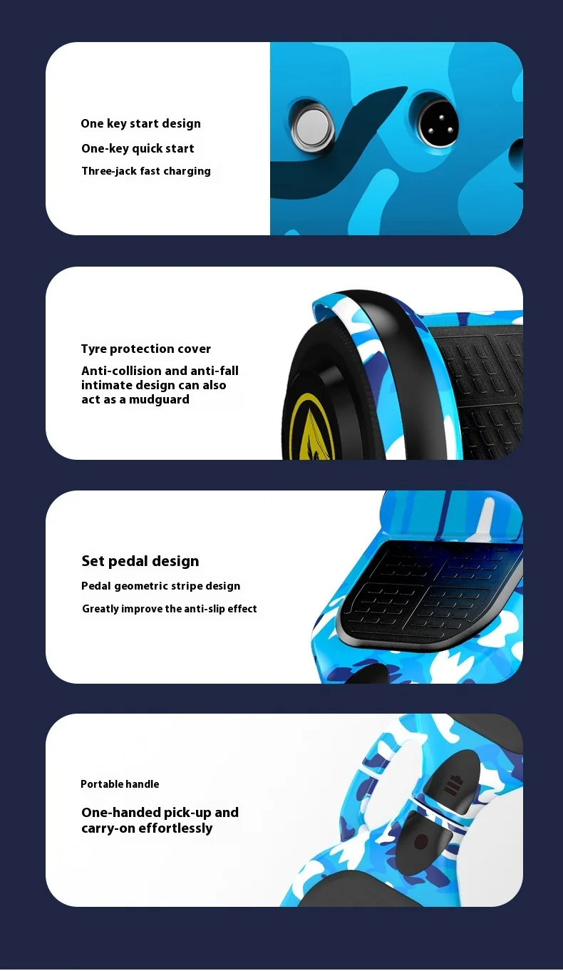 热销电动平衡车智能自平衡电动平衡踏板车悬停板气垫板