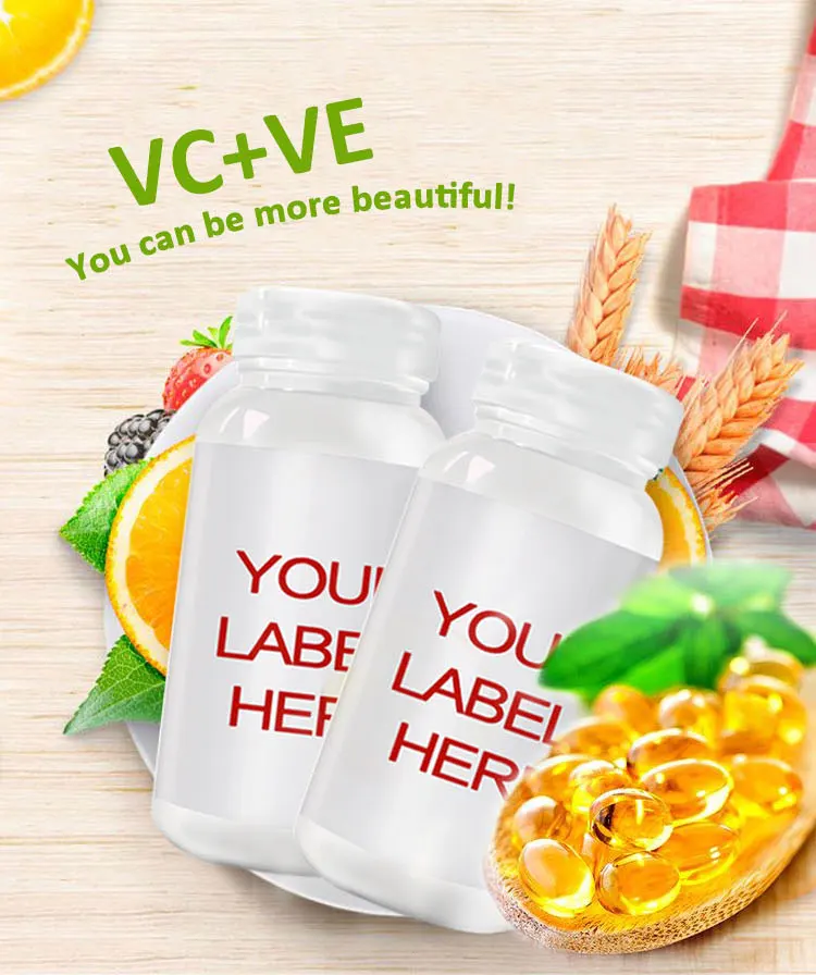 Hot Sale Reduce Melanin Natural Vitamin C + Vitamin E Chewable Tablets