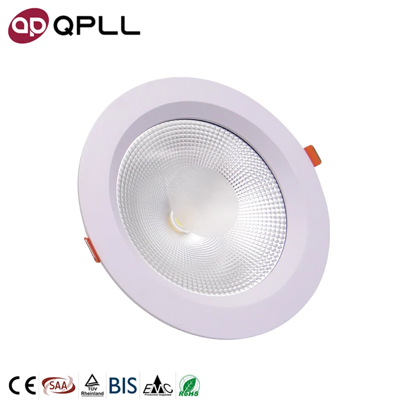 High Quality Round Commercial Downlights 30W LED COB Recess Down Light