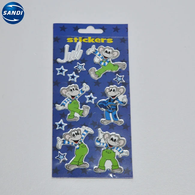 Wholesale custom 3d cartoon puffy bubble stickers